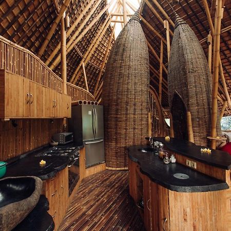 Temple House 3Bds Eco Bamboo House Pool River View Bringkit Extérieur photo
