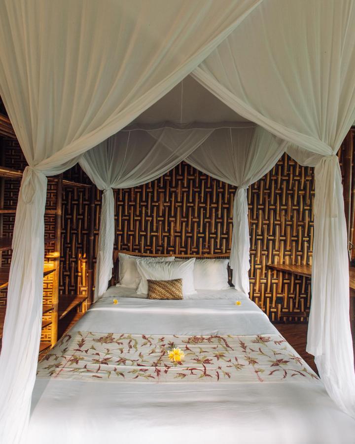 Temple House 3Bds Eco Bamboo House Pool River View Bringkit Extérieur photo