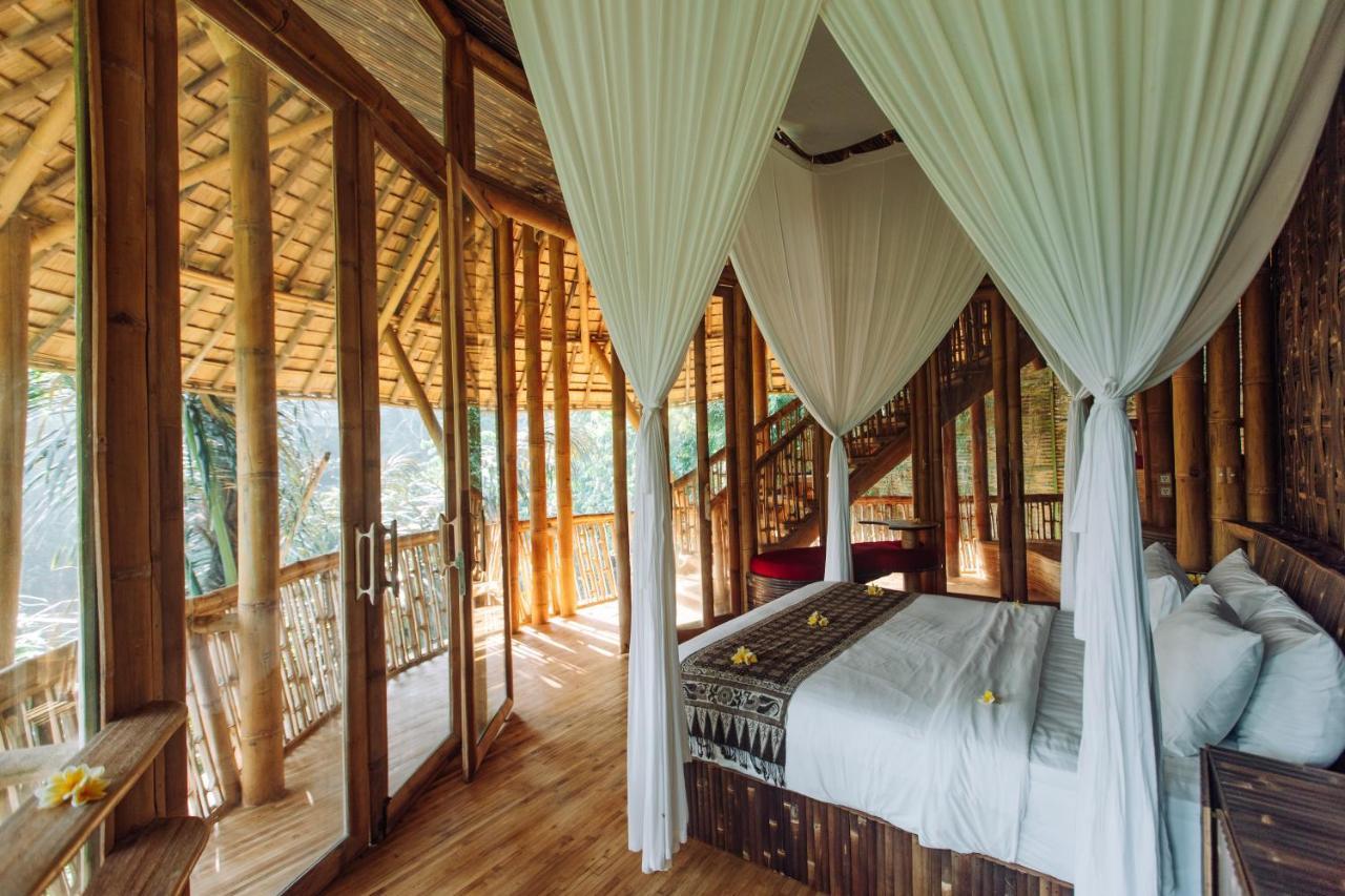 Temple House 3Bds Eco Bamboo House Pool River View Bringkit Extérieur photo