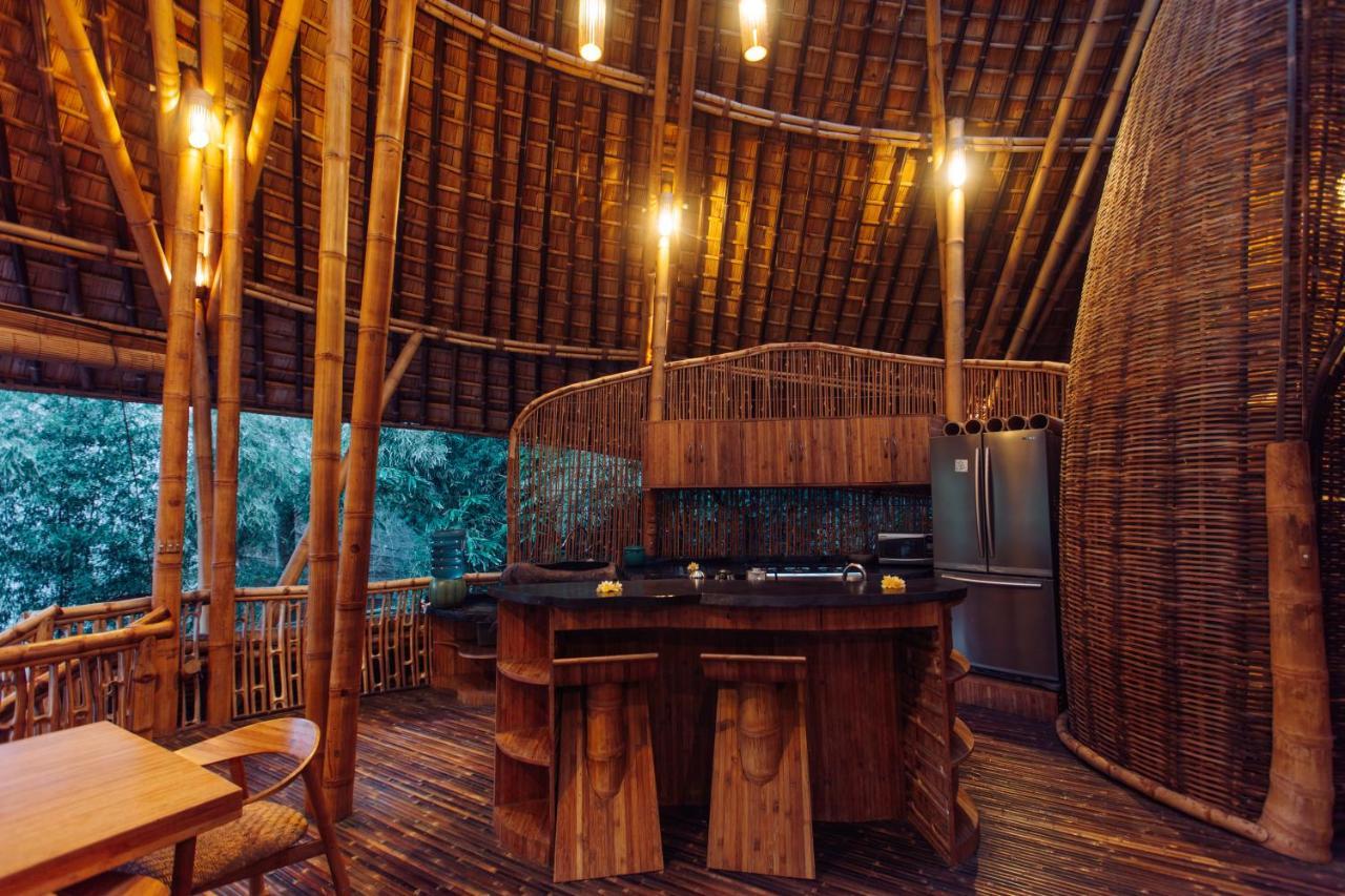 Temple House 3Bds Eco Bamboo House Pool River View Bringkit Extérieur photo