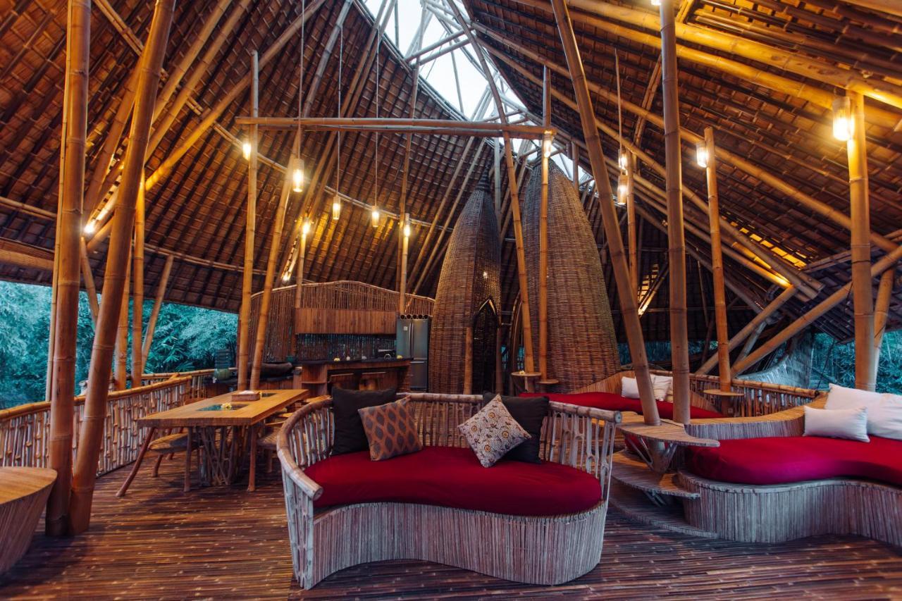 Temple House 3Bds Eco Bamboo House Pool River View Bringkit Extérieur photo